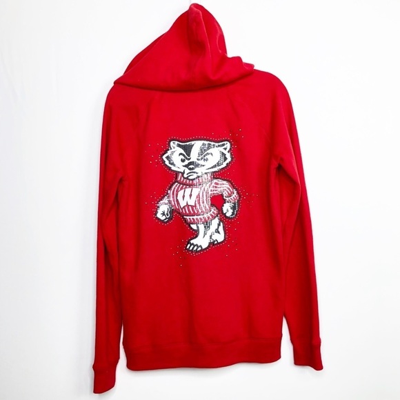 VICTORIA’S Secret pink collegiate Collection with fifth and ocean red hoodie - Picture 8 of 9